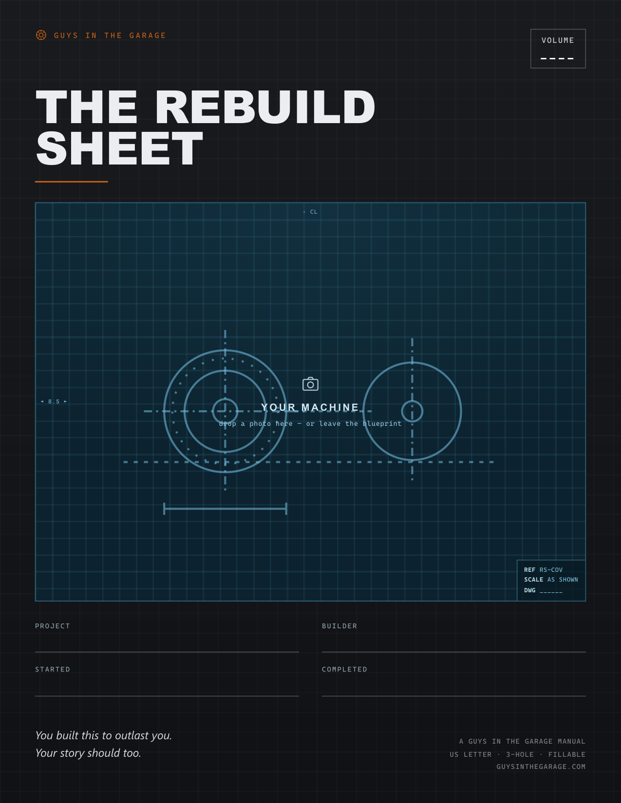 The Rebuild Sheet — Founder's Edition