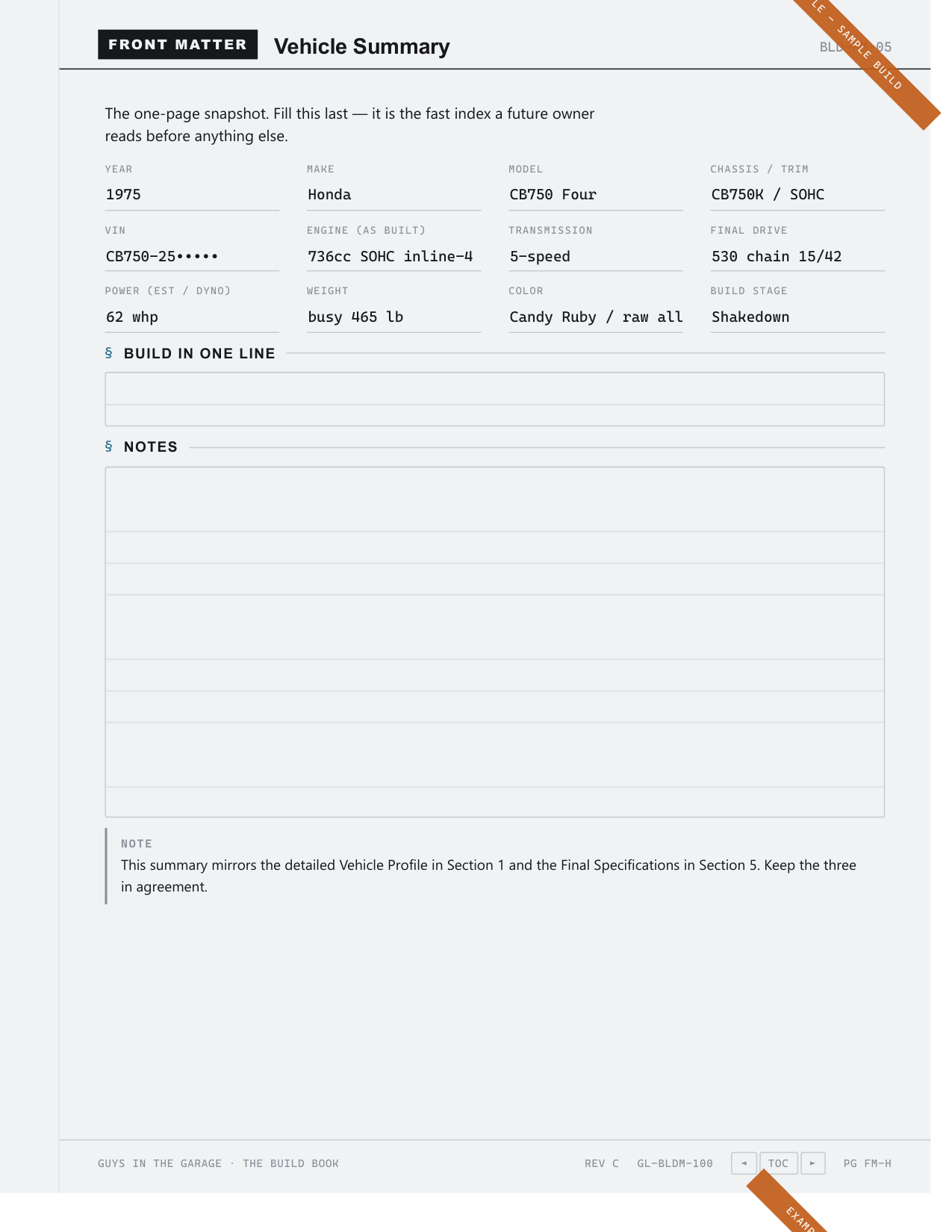 The Completed Example — Free Sample